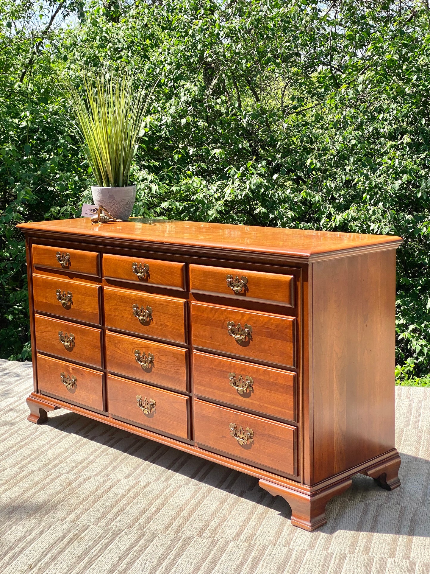Vintage Link Taylor Solid Cherry 12 Drawer Dresser