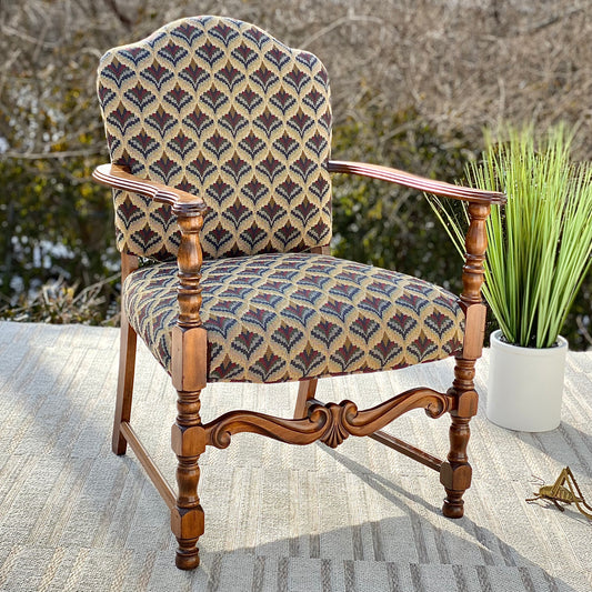 Vintage Upholstered Accent Chair