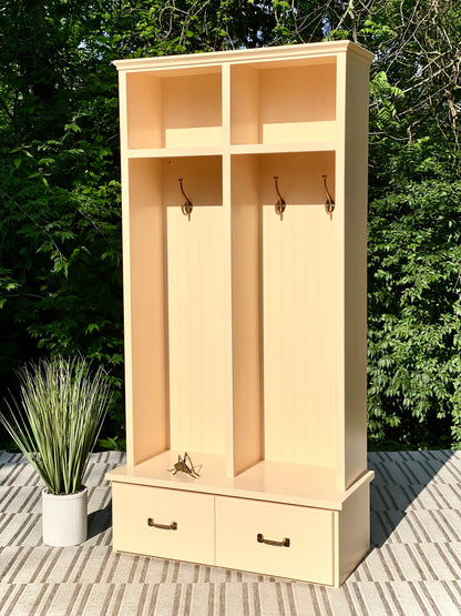 Custom Wooden Double Hall Bench