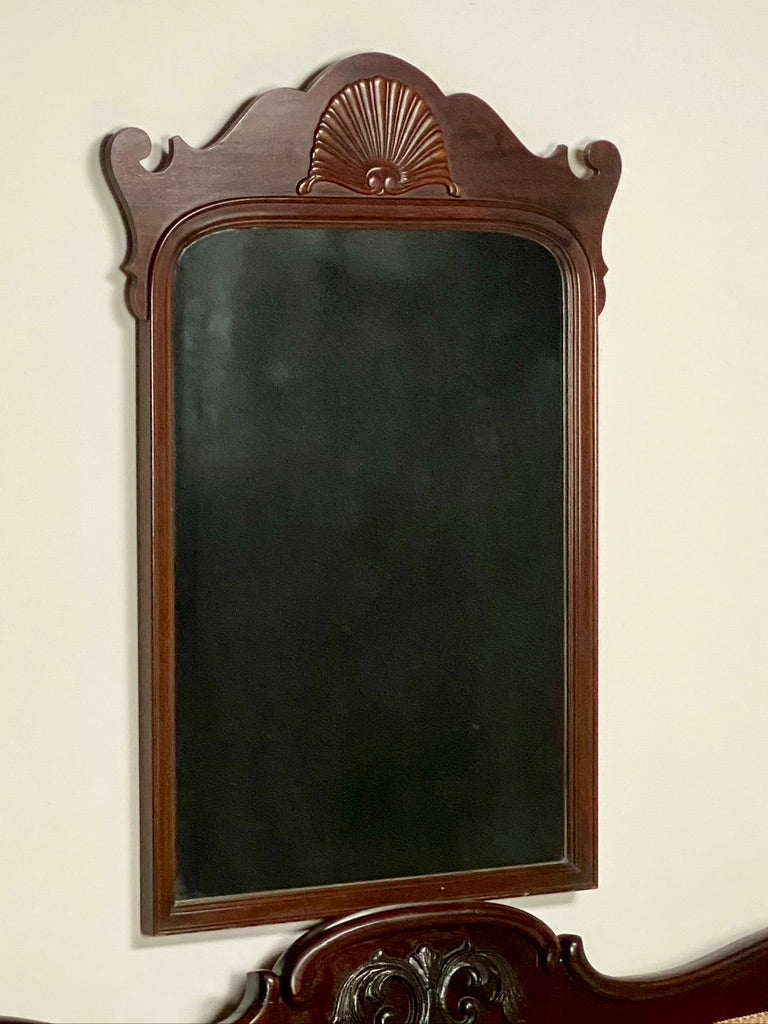Vintage Carved Wooden Wall Mirror