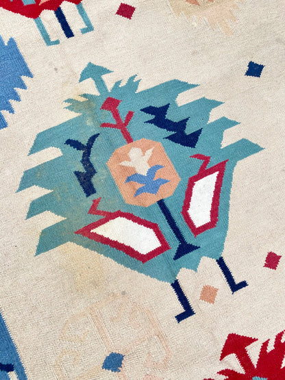 Large Native American Colorful Woven Area Rug