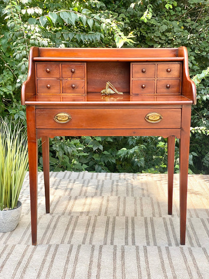 Vintage Pine Shop Secretary Desk