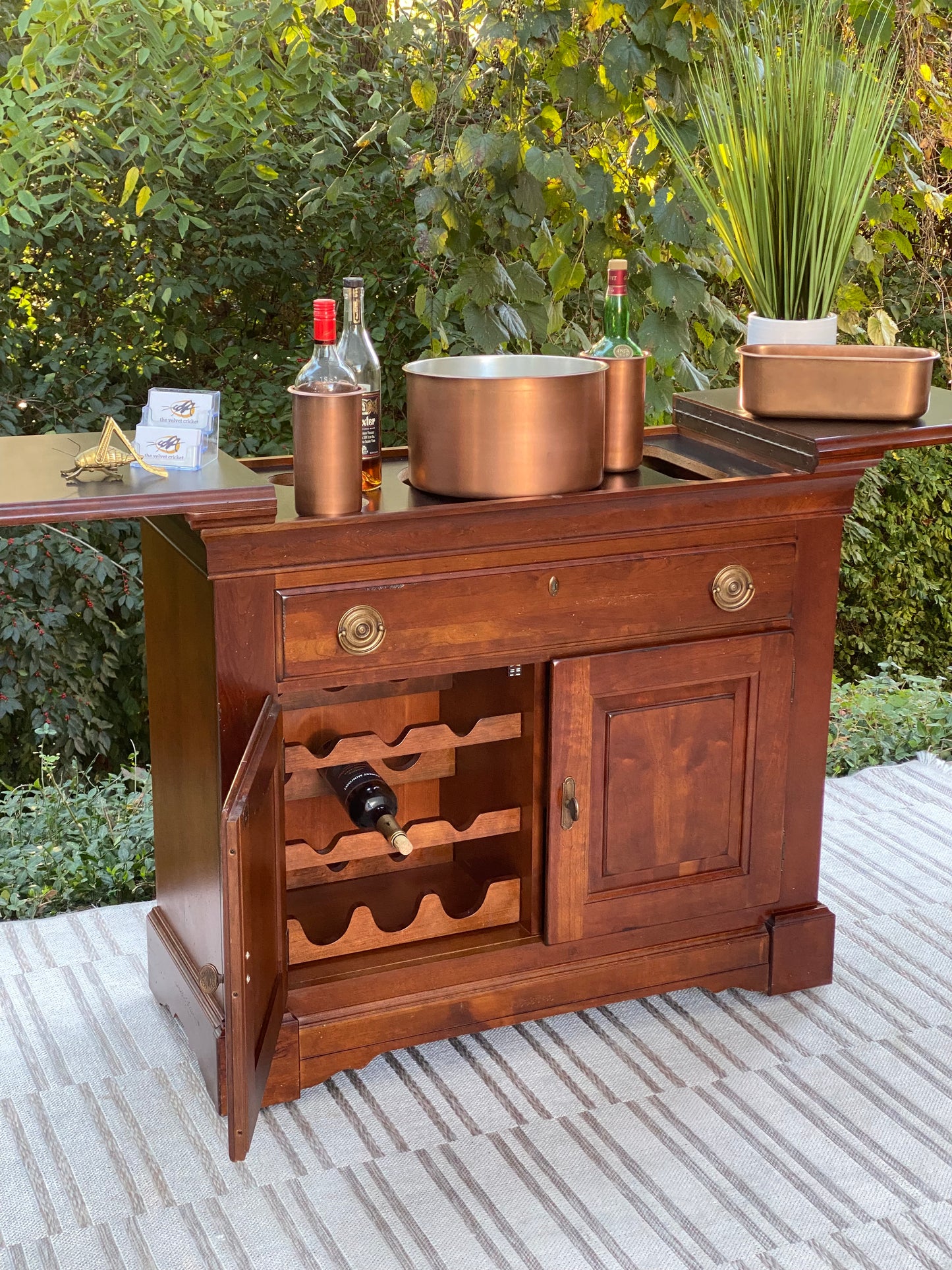 Vintage Wooden Portable Bar