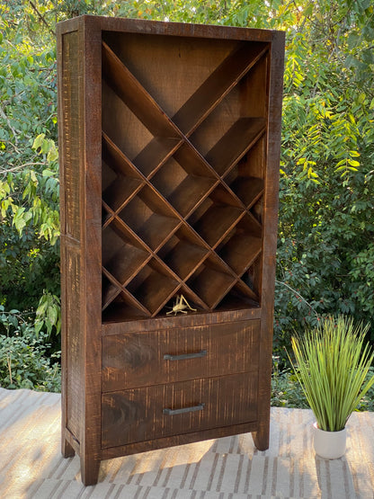 SOLD - Modern Wooden Wine Cabinet