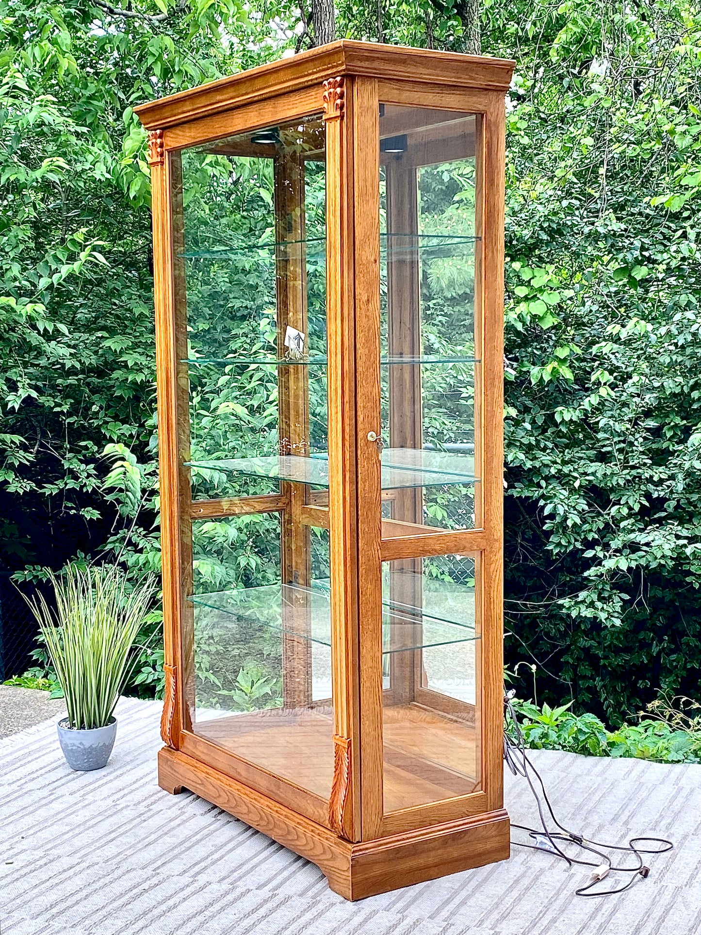 Vintage Pulaski Sliding Door Glass Display Case