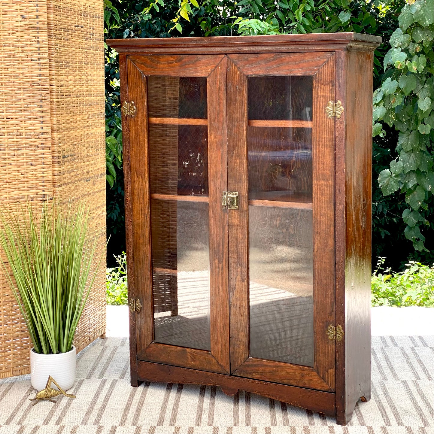 Vintage Wooden Bookcase Bookshelf