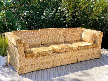 Vintage MCM Upholstered Sofa Couch