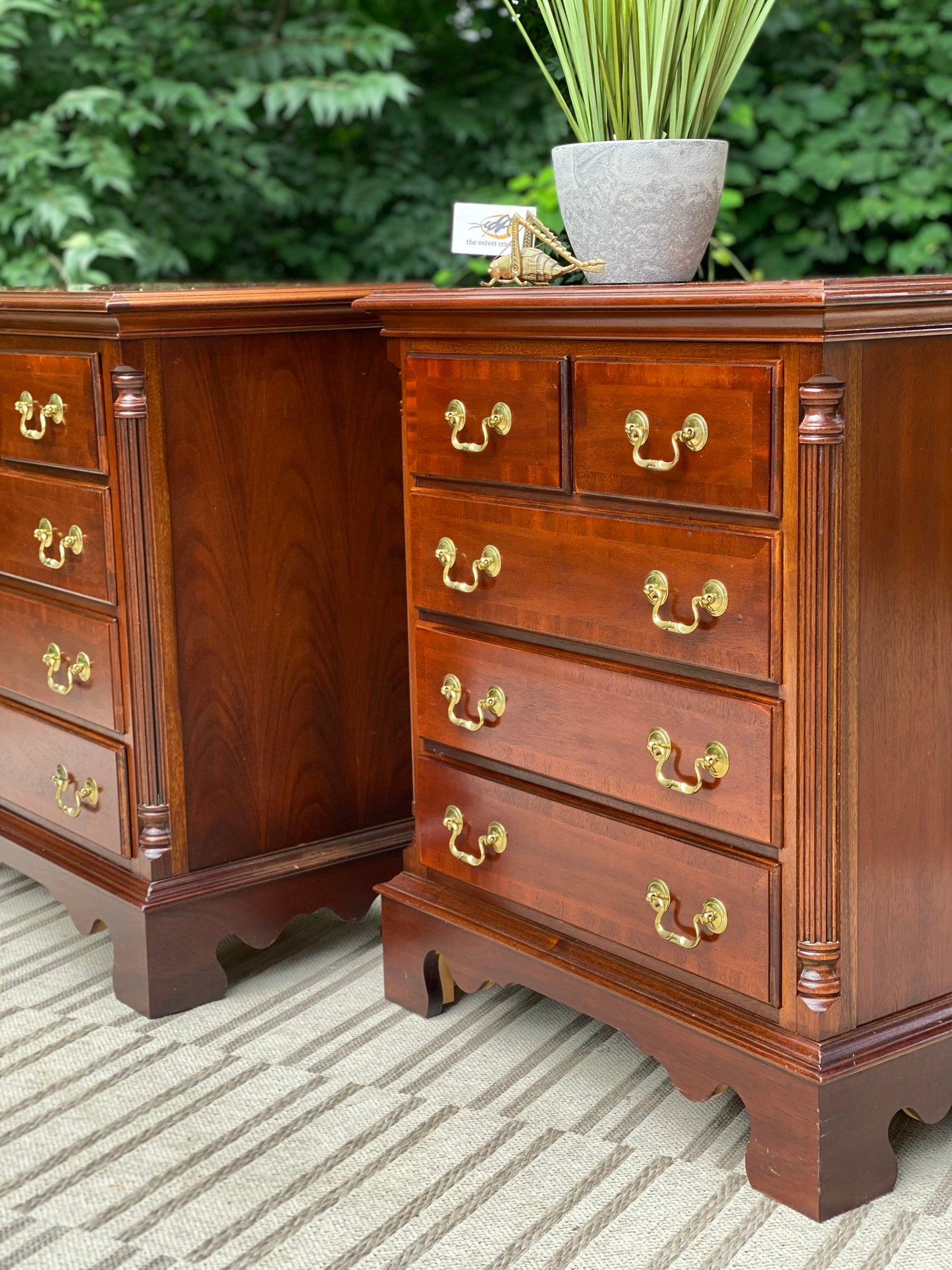 Beautiful Pair of Wooden Lexington Nightstands