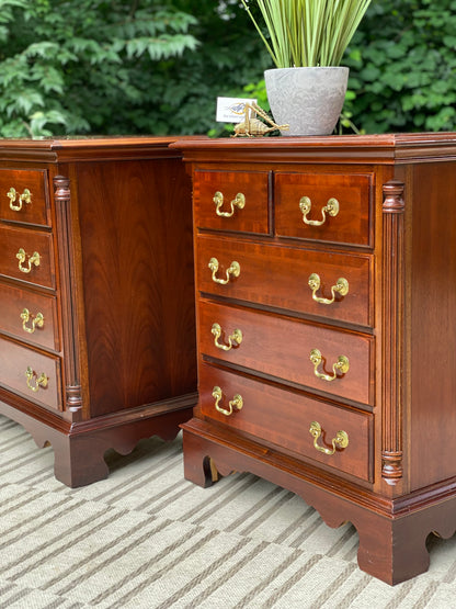 Beautiful Pair of Wooden Lexington Nightstands