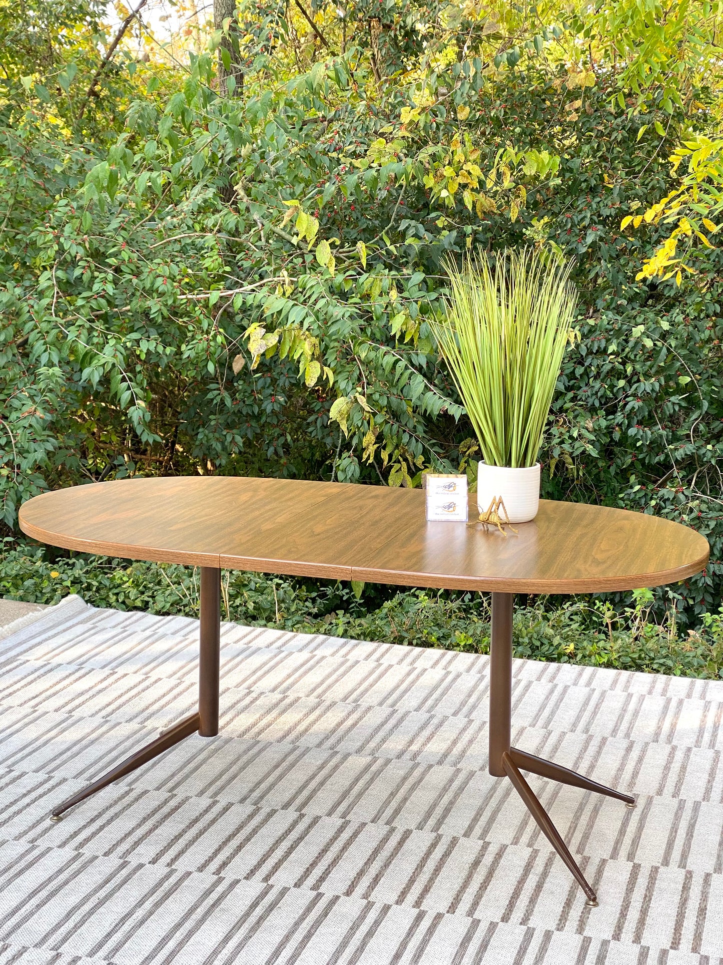 Retro Oval 1970s Dining Table