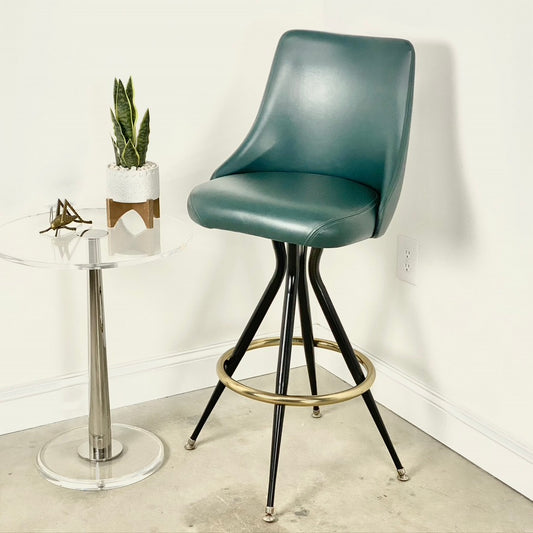 MTS SEATING Mid Century Style Swivel Bar Stool