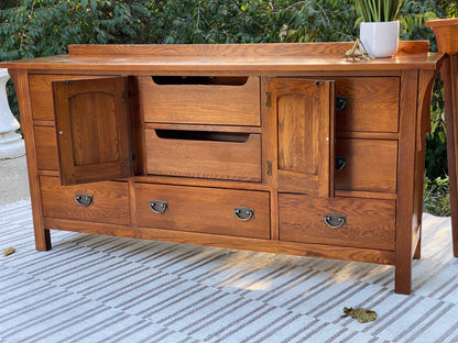 Arts & Crafts Style Kincaid Long Dresser