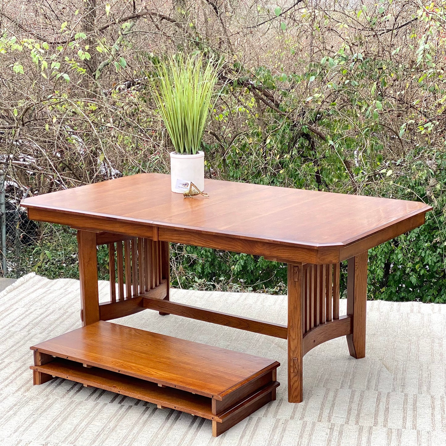 Beautiful Arts & Crafts Style Wooden Dining Table