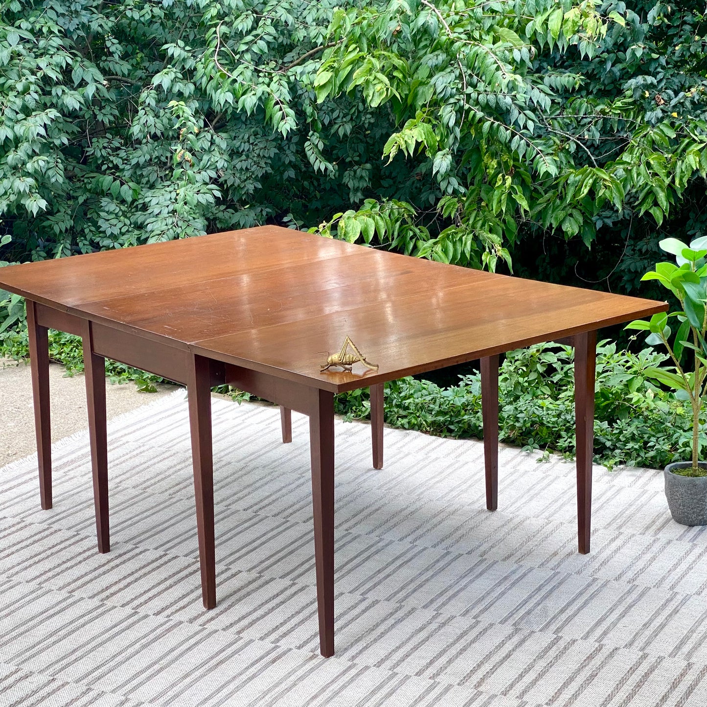 Retro MCM Solid Mahogany Dining Table