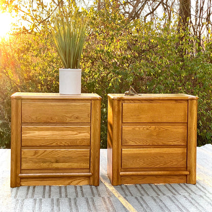 Nice Pair of Webb Wooden Nightstands