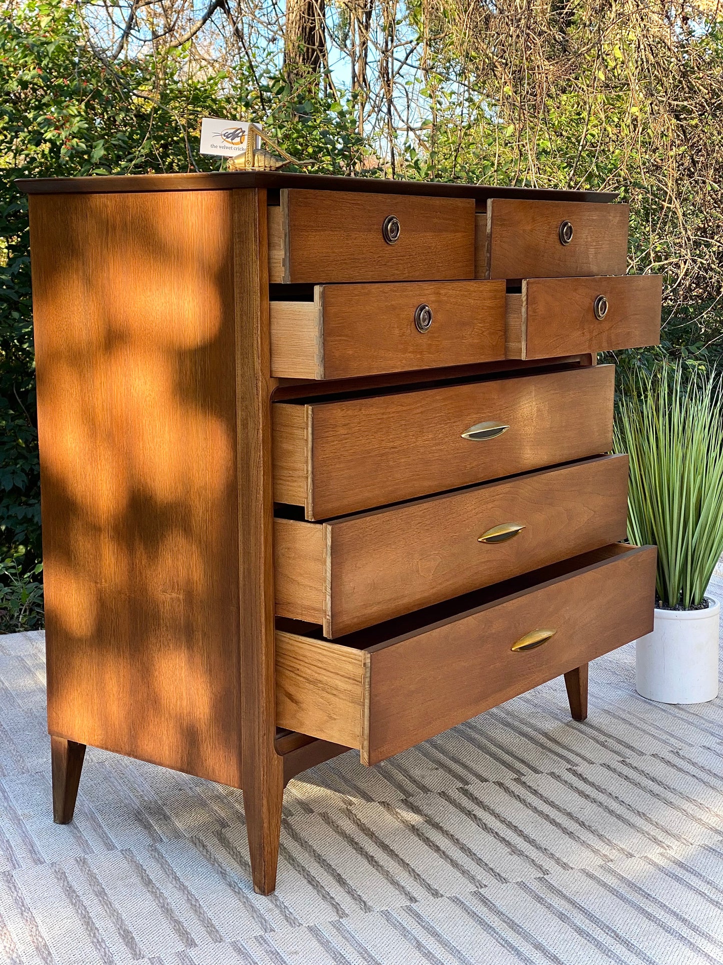 Vintage MCM Dixie 7 Drawer Dresser
