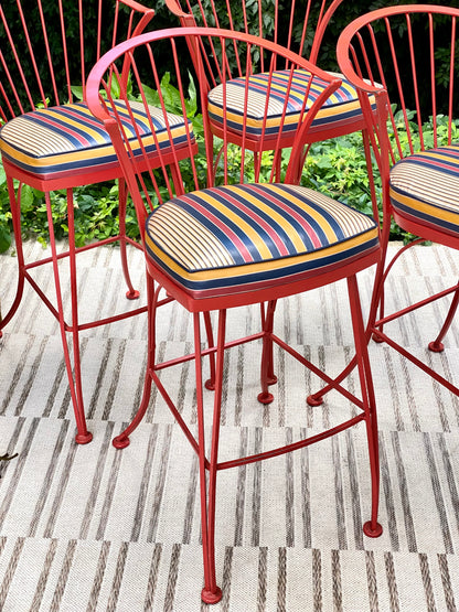 Vintage MCM Woodard Bar Stool Chairs