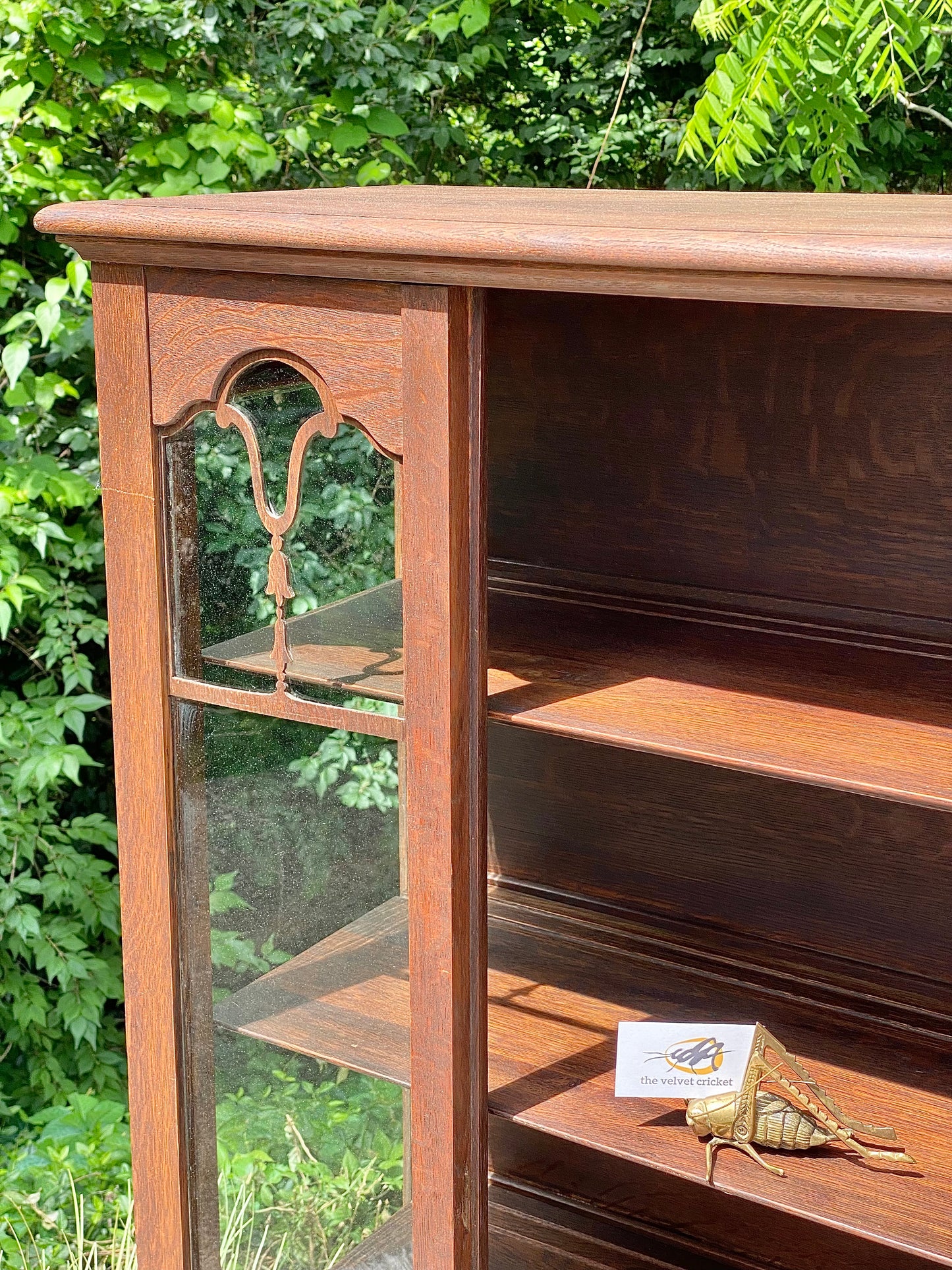 Vintage Wooden Glass Display Case