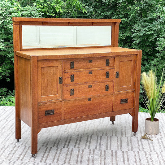 Vintage Arts & Crafts Sideboard by JC Widman