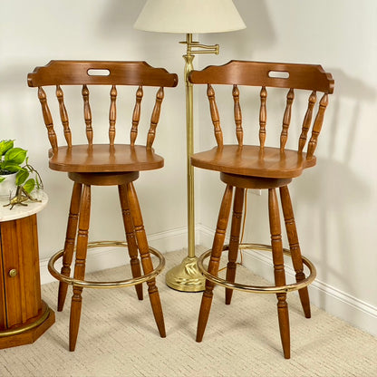 Solid Wood Bar Counter Stools