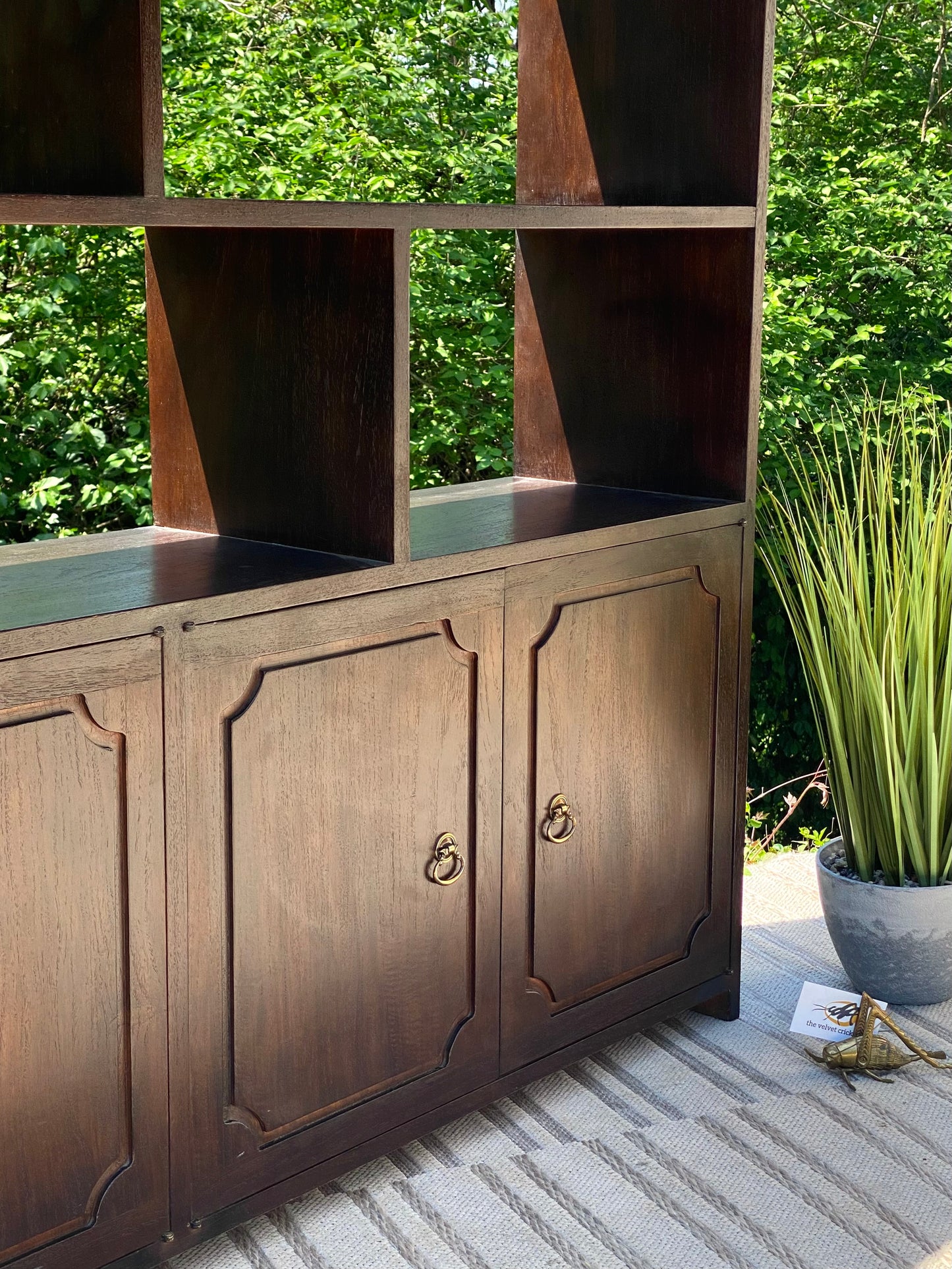 Vintage Display Bookcase Cabinet