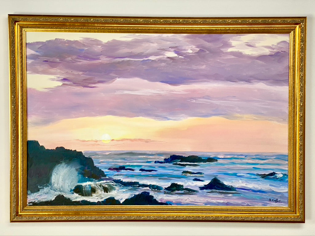 Vintage H. Collet Ocean Oil Painting