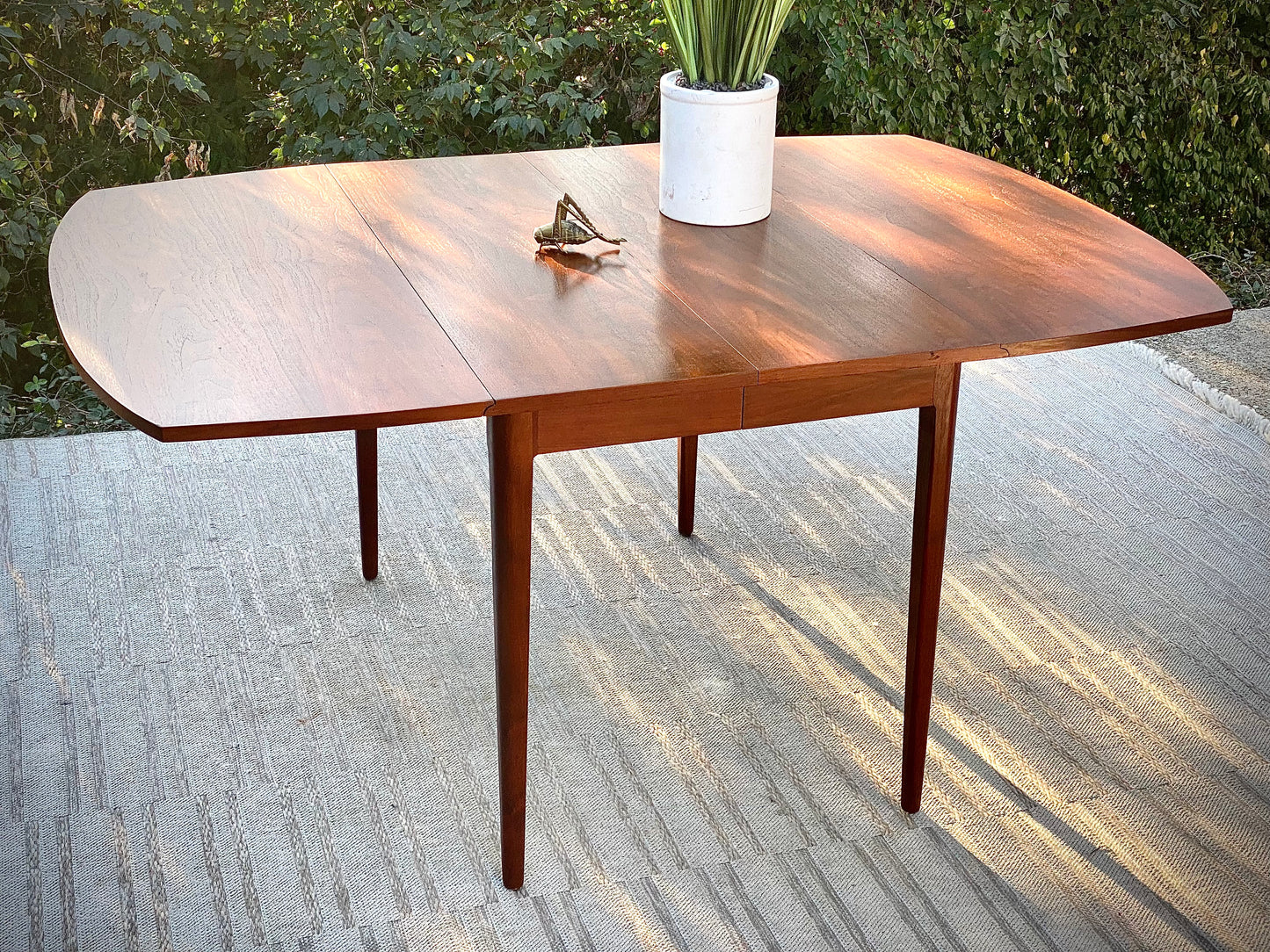 Vintage MCM Drexel Kipp Stewart Walnut Dining Table