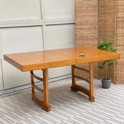 Vintage MCM Oak Dining Table