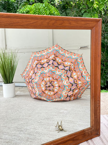 Large Wooden Rectangle Framed Mirror