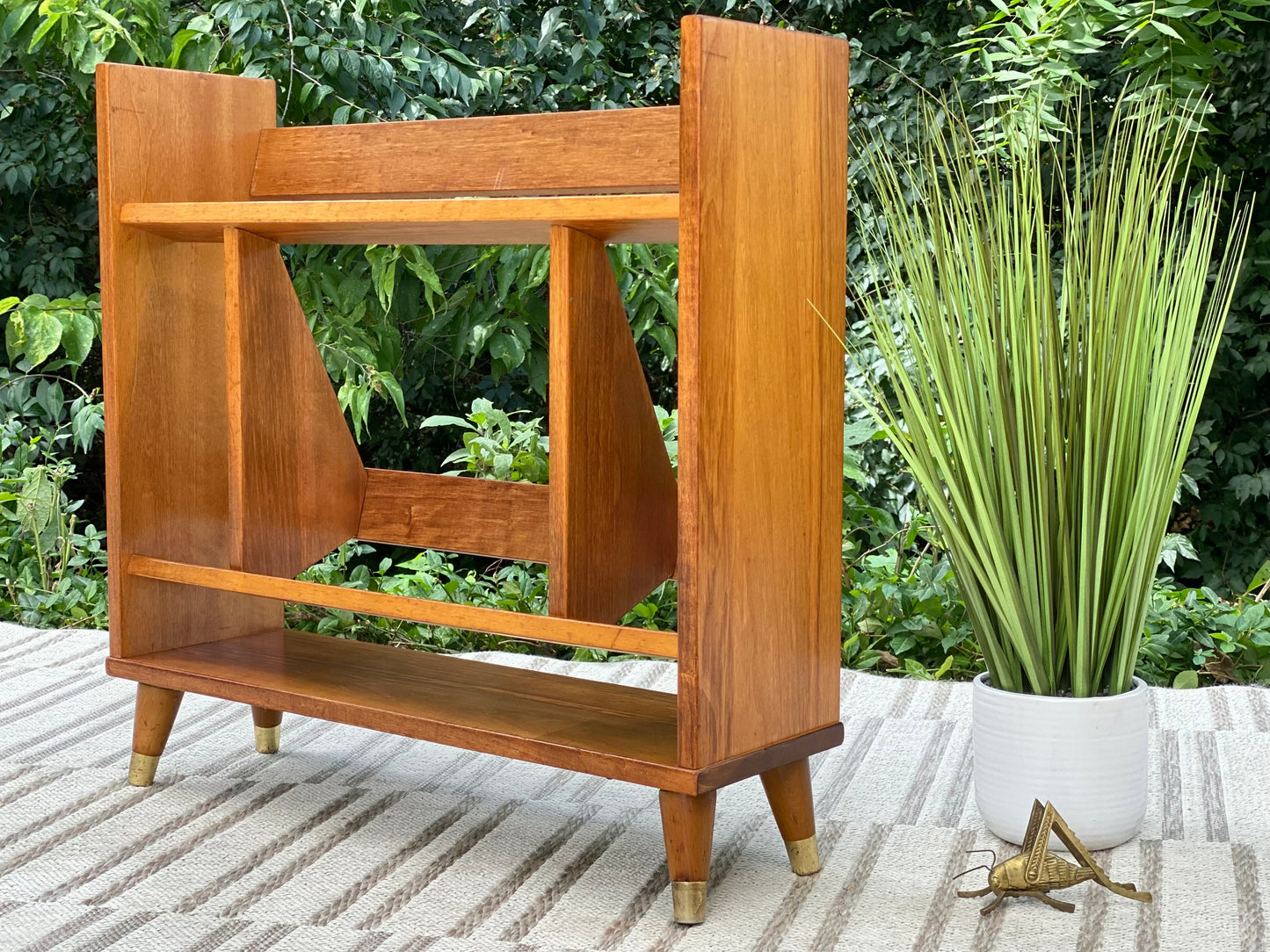 Vintage MCM Wooden Bookshelf