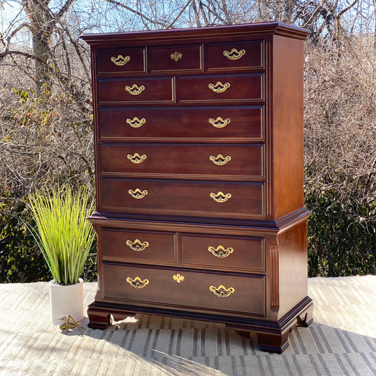 Vintage Thomasville Wooden 7 Drawer Dresser