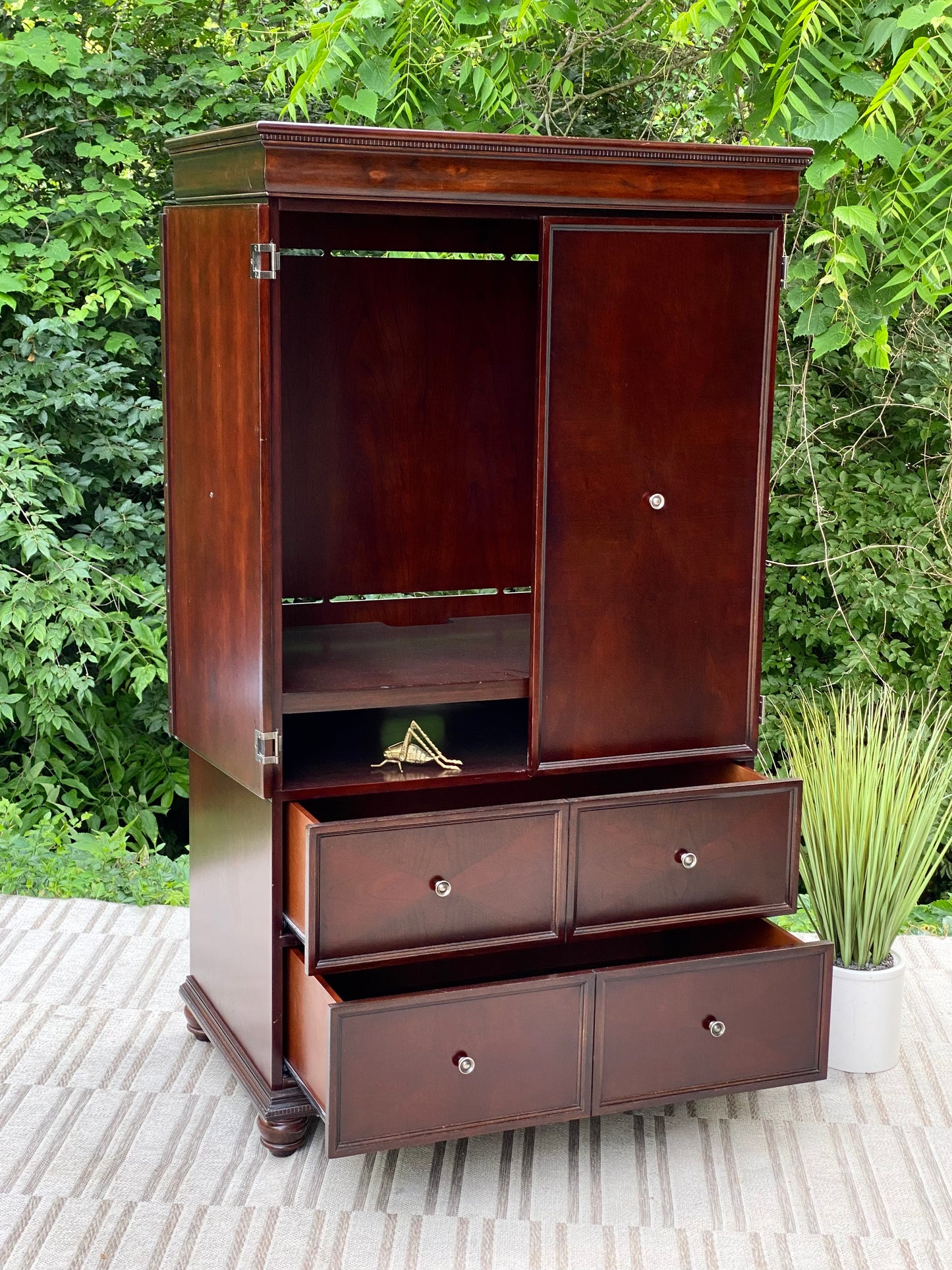 Nice Wooden Storage Armoire Cabinet