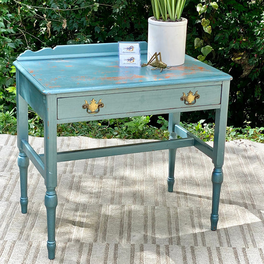 Vintage Sligh Furniture Painted Hall Table
