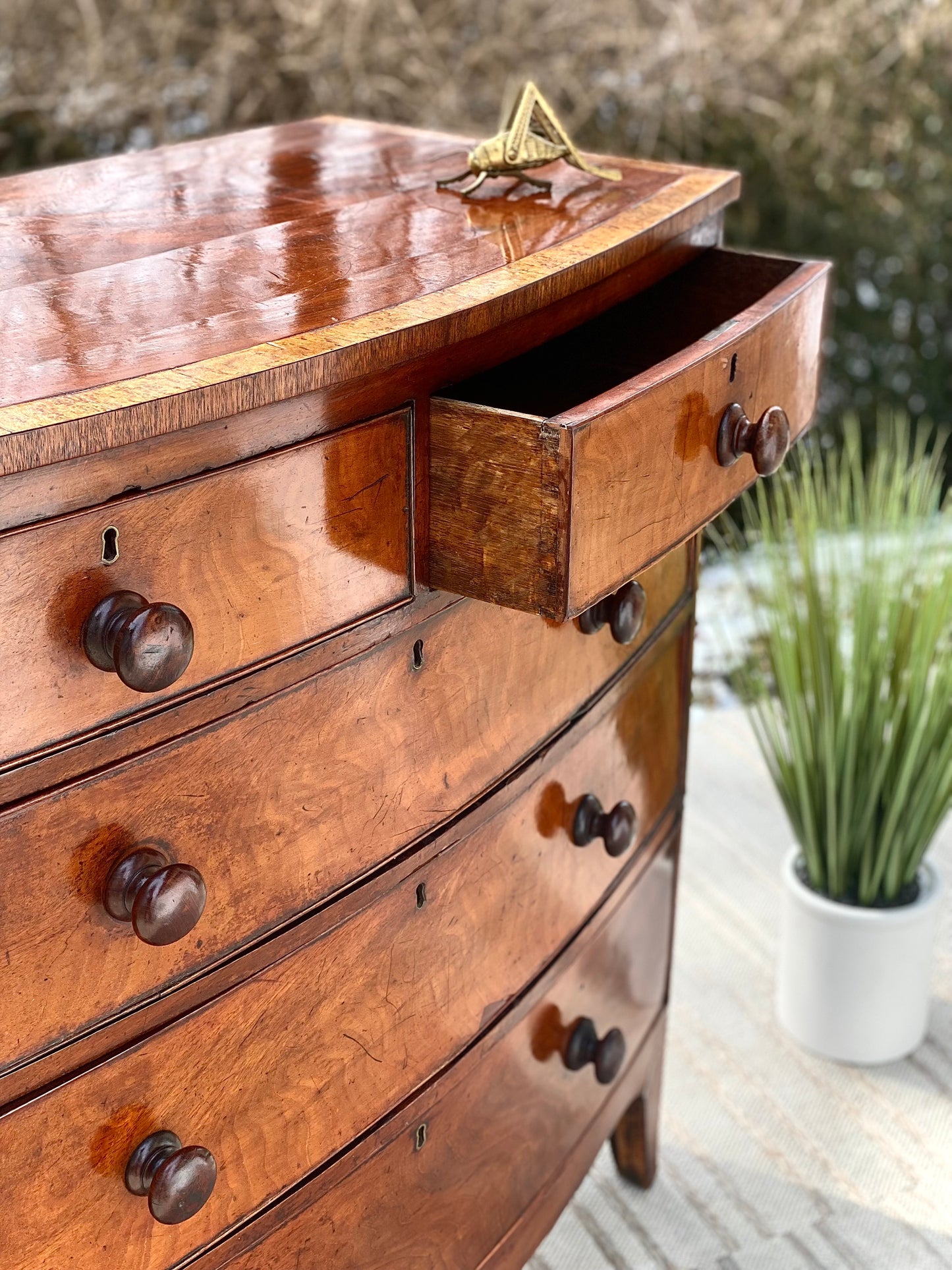 Antique Primitive Pine Chest of Drawers