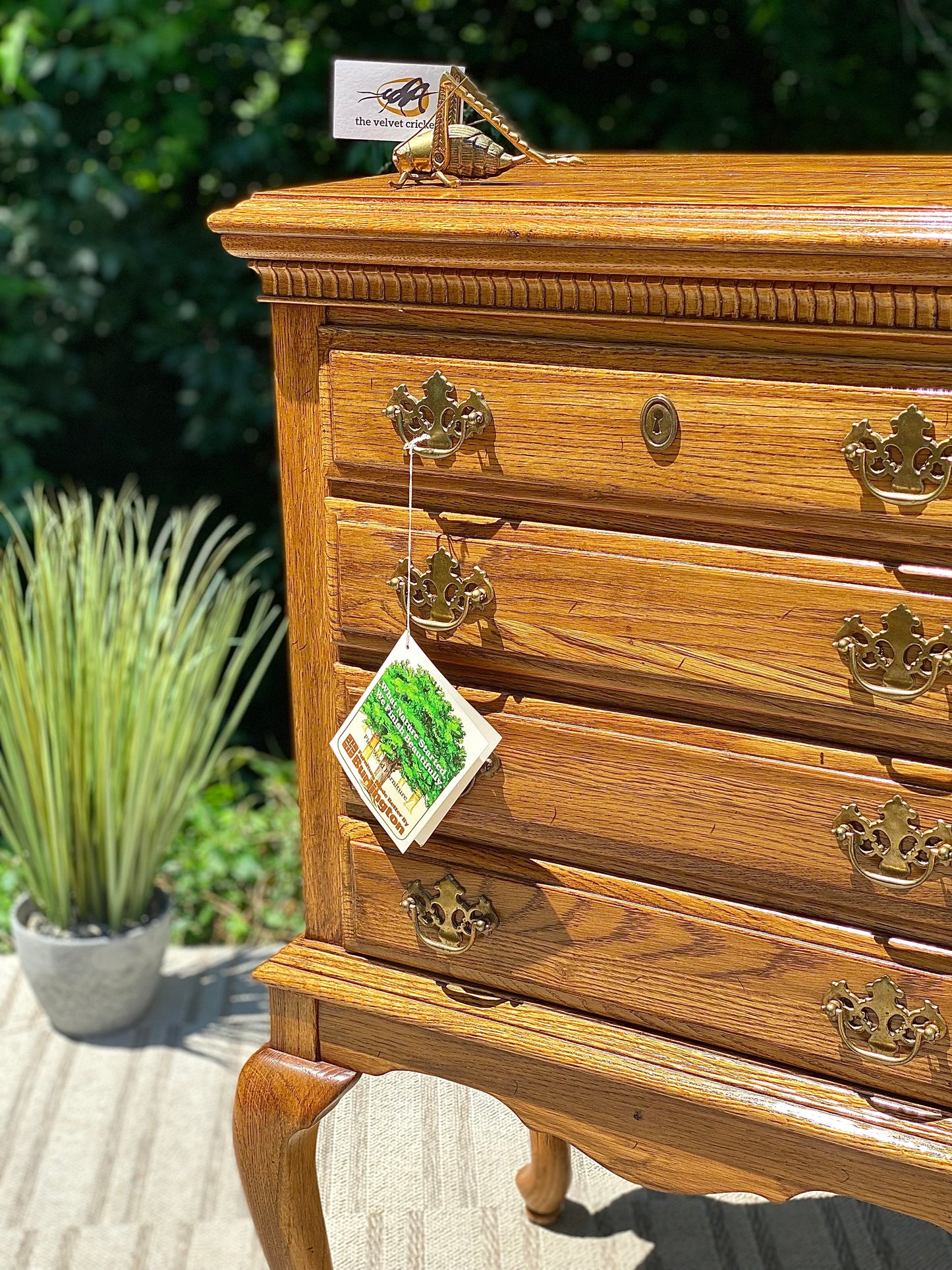 Nice Burlington Solid Oak 4 Drawer Chest of Drawers