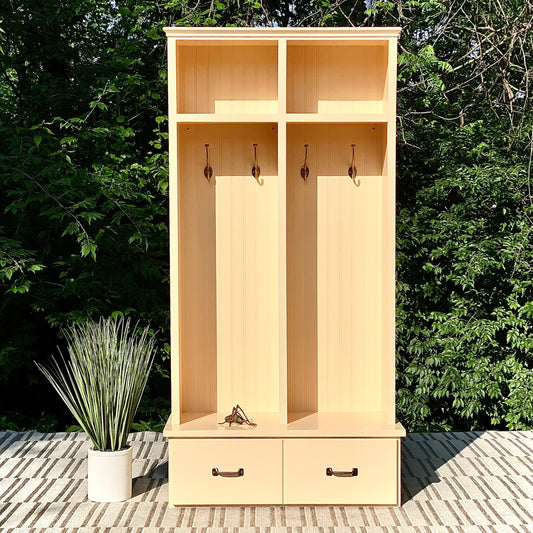 Custom Wooden Double Hall Bench