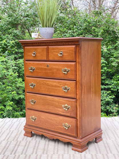 Vintage Kincaid 5 Drawer Highboy Dresser