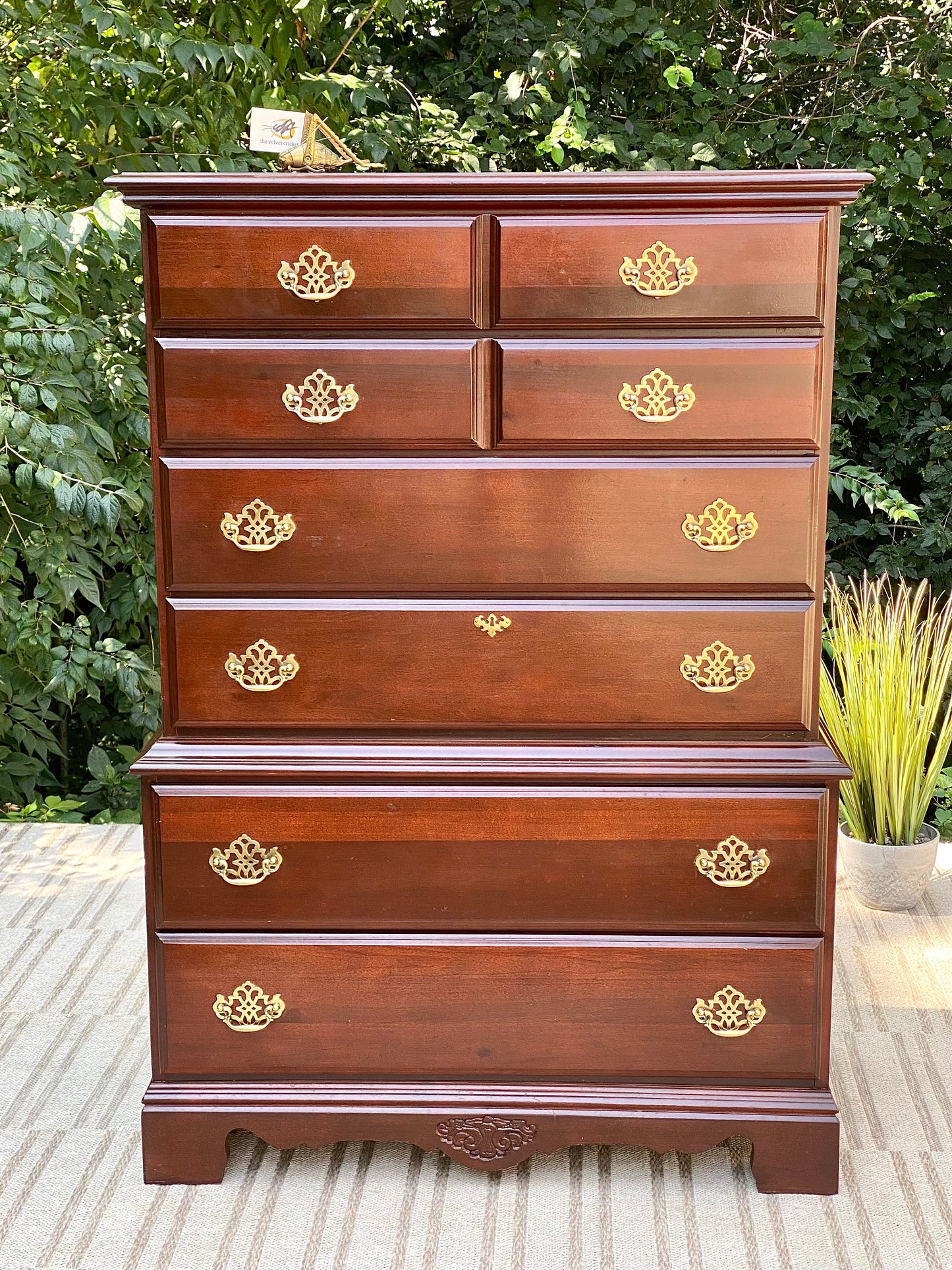 Vintage Kincaid 6 Drawer Highboy Dresser