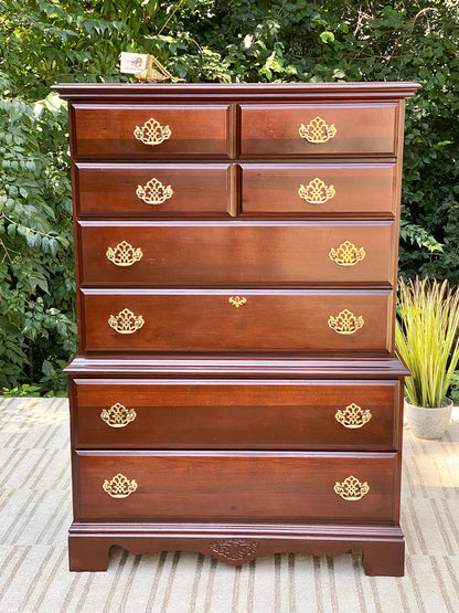 Vintage Kincaid 6 Drawer Highboy Dresser
