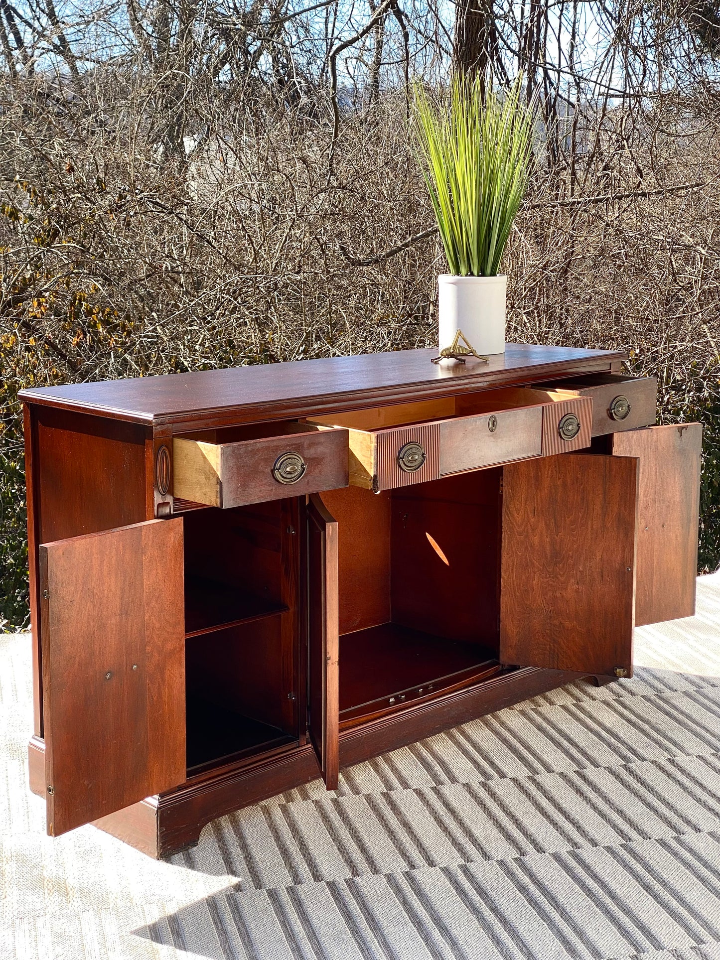 Vintage Mahogany Sideboard Buffet