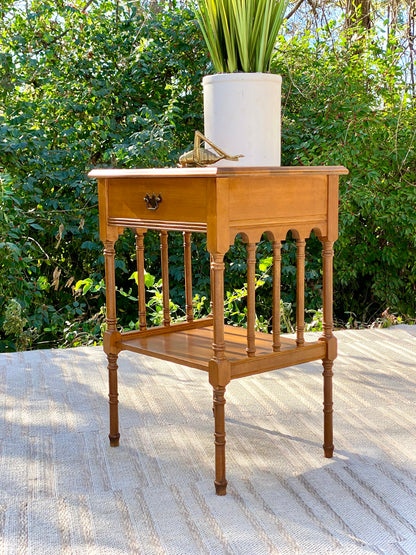 Vintage Wooden Maple Side Table