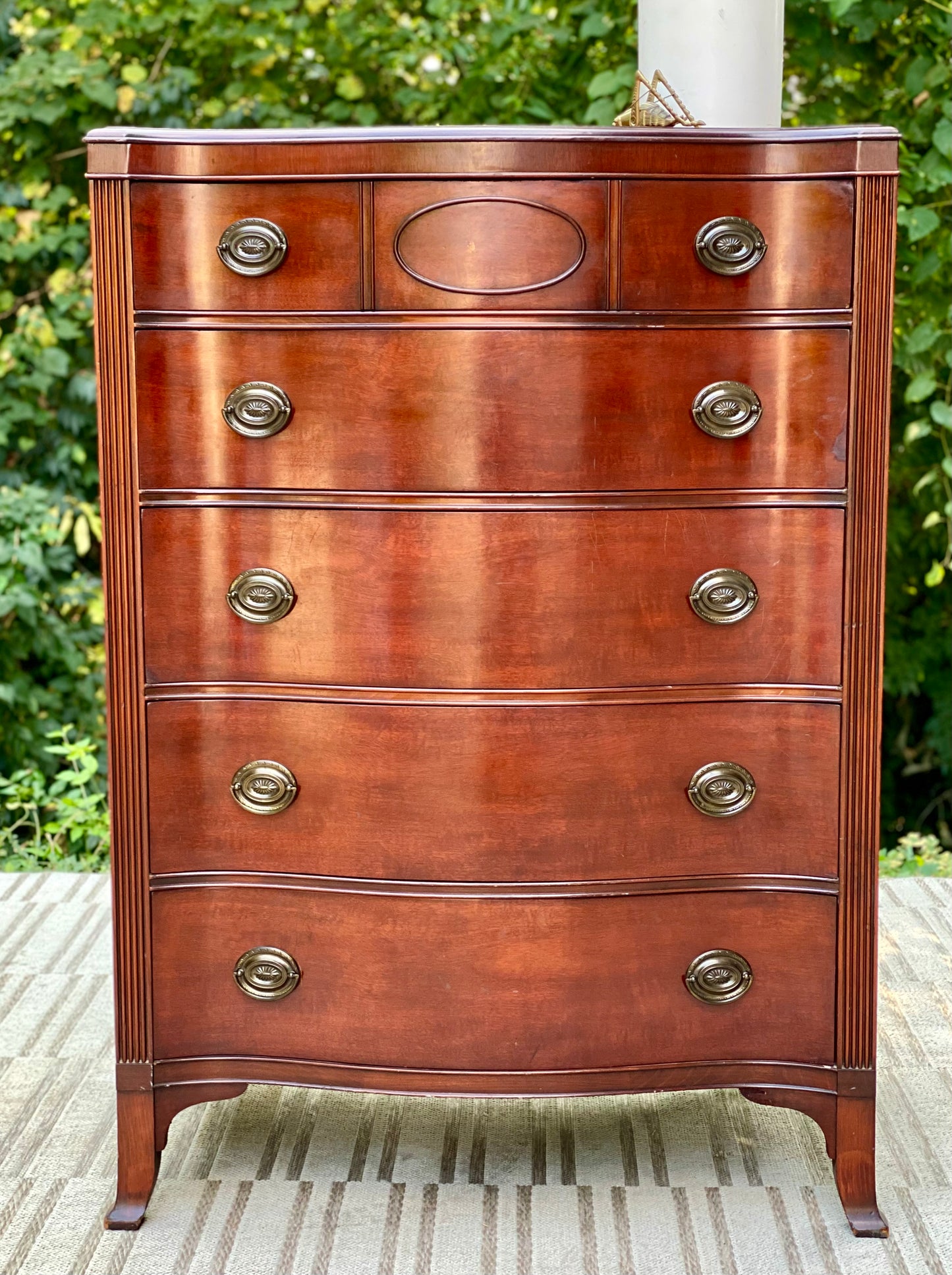 Vintage Morganton Mahogany 5 Drawer Dresser
