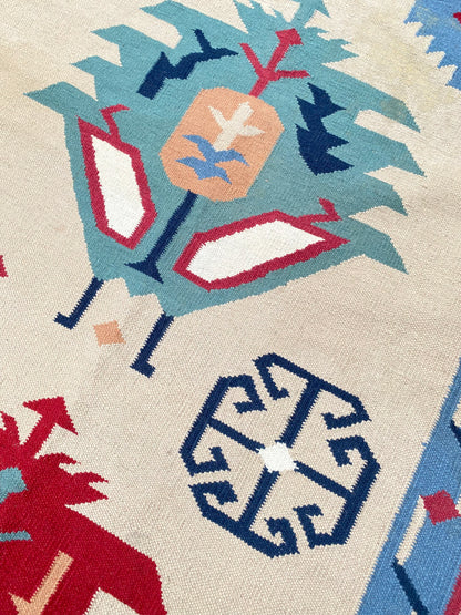 Large Native American Colorful Woven Area Rug