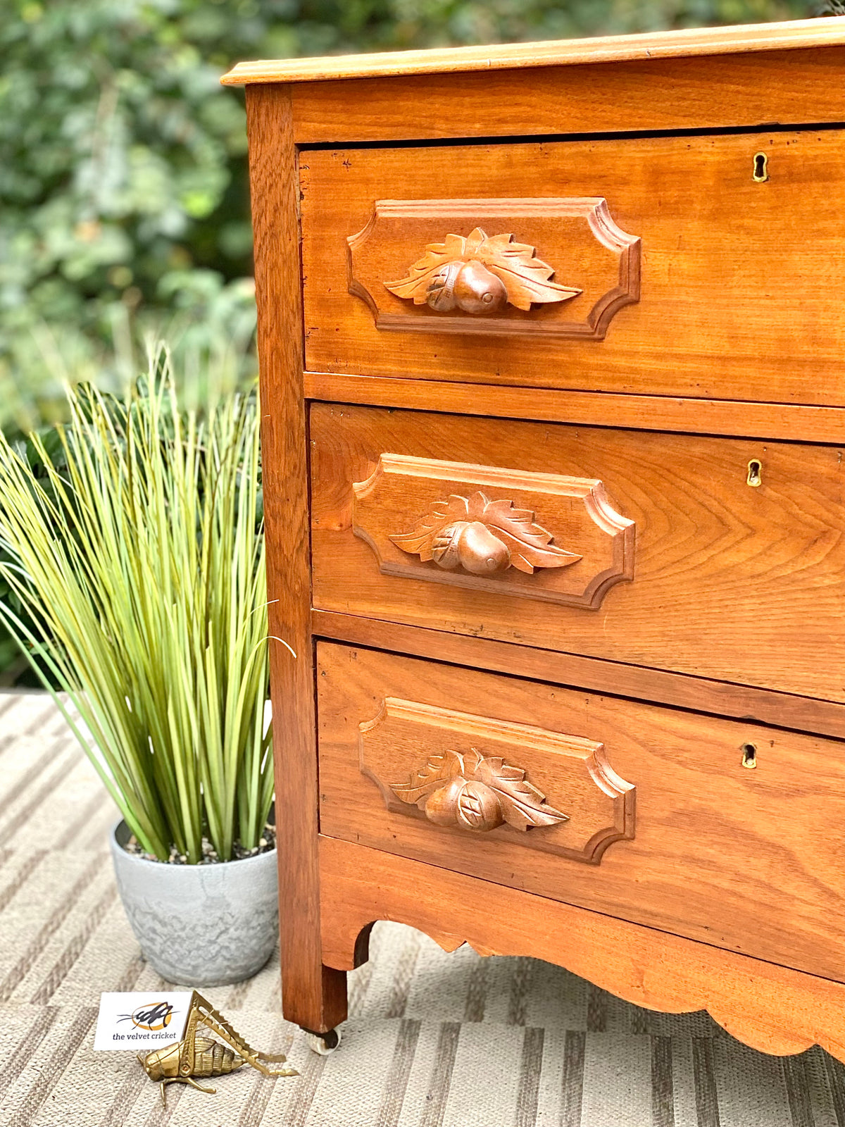 Vintage Pine 3 Drawer Dresser