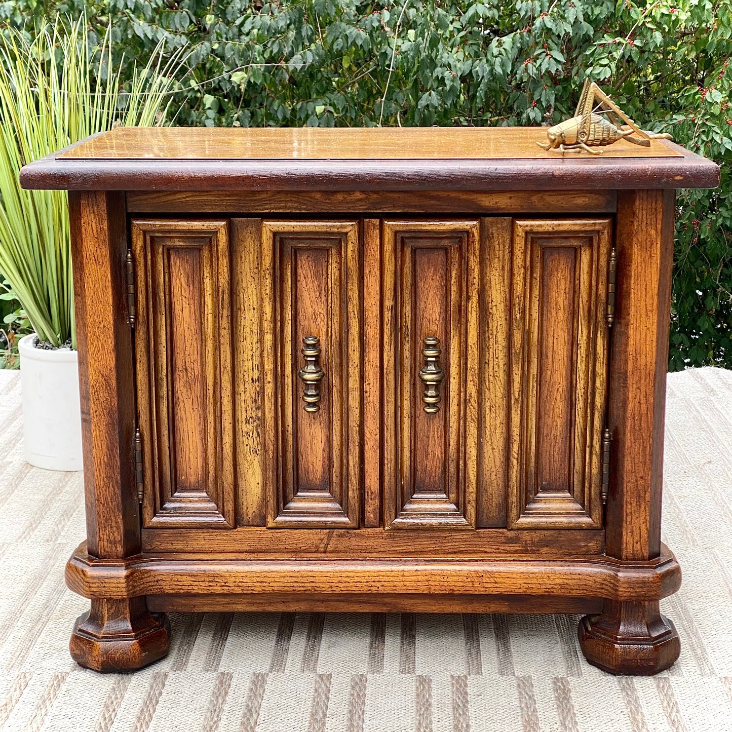 Vintage Stanley Nightstand Side Table