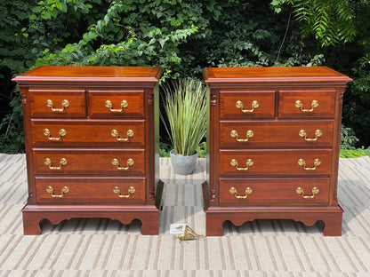 Beautiful Pair of Wooden Lexington Nightstands