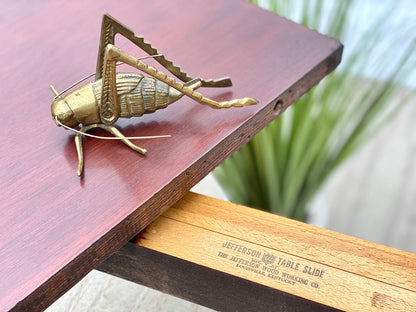 Vintage Mahogany Dining Table with Leaf