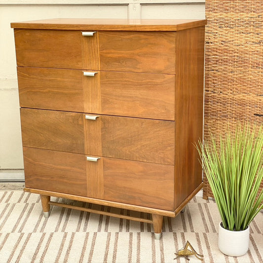 Retro MCM 4 Drawer High Dresser