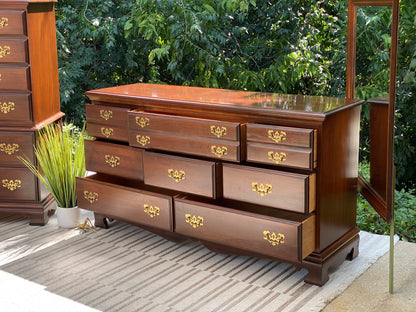 Nice Wooden Lowboy 8 Drawer Dresser