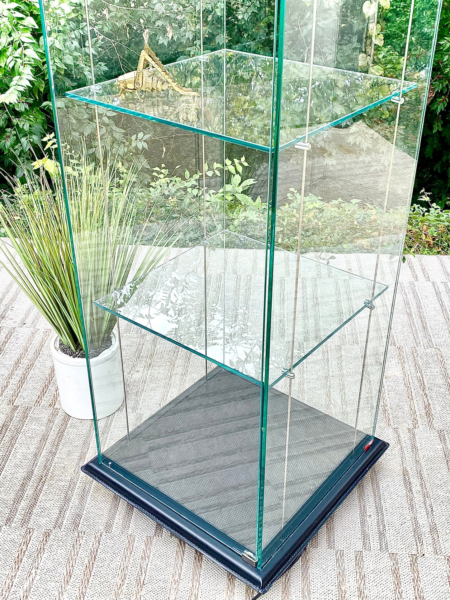 Cattelan Italia Lighted 3 Tier Glass Display Case